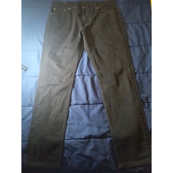 Levis Jeans Mens 36x34 (ACT. 37x32) Black 569 Loose Straight Stretch Denim‎ - Picture 1 of 5